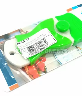 Скребок для чистки стеклокерамики, белый/салатовый Eurokitchen RS-15WL