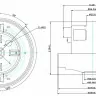 Мотор для пылесоса 1600W, H-112, D-135 Samsung VCM-HD112