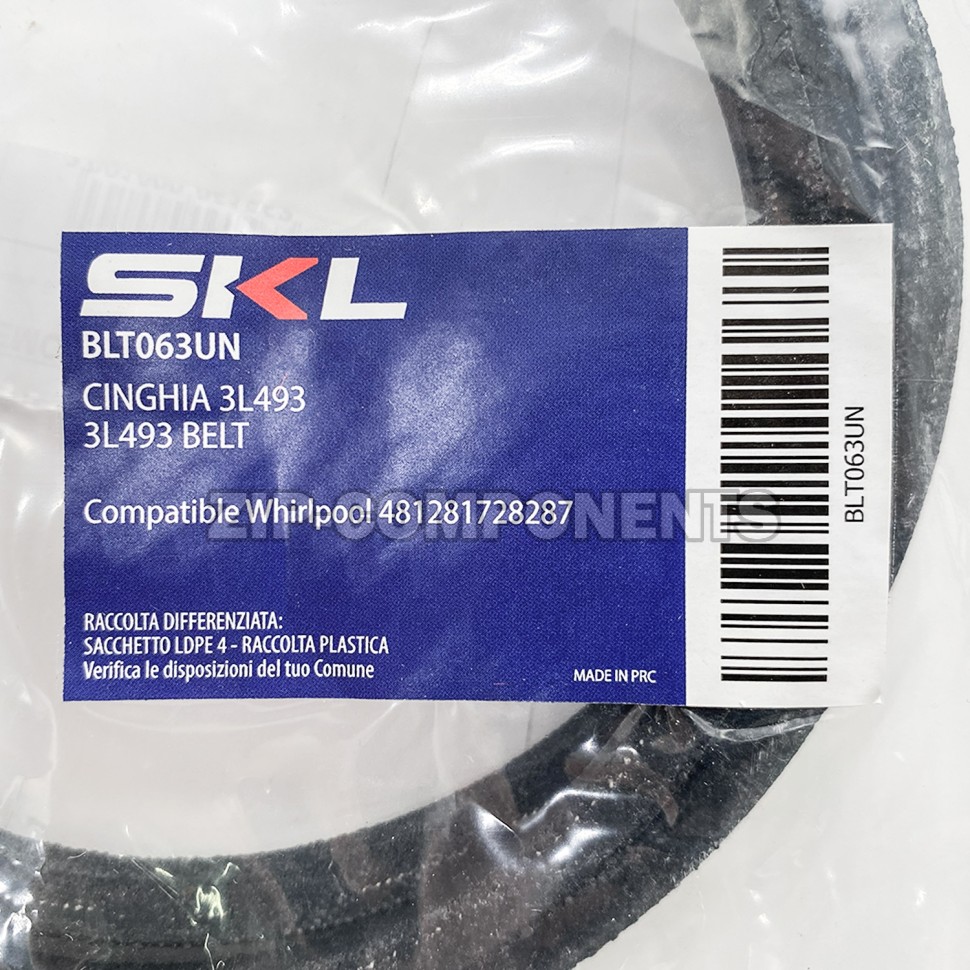 Ремень 3L493, для стиральной машины SKL